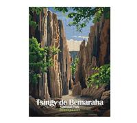 Puzzles pour Adultes 52x38cm/1000pcs Puzzles Tsingy De Bemaraha National Park, Madagascar Puzzles pour Adultes Jeux Relaxants Anti-Stress Cadeaux Anti-Stress 52x38cm/1000pcs