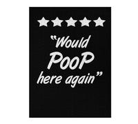 Puzzles pour Adultes 52x38cm/1000pcs Puzzles Would Poop Here Again Puzzles pour Adultes Jeux Relaxants Anti-Stress Cadeaux Anti-Stress 52x38cm/1000pcs