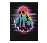 Puzzles pour Adultes 52x38cm/1000pcs Rainbow Ghost with Neon Aura Puzzle pour Adultes - Décoration Murale - Découpe De Précision - Activités Ludiques À La Maison 52x38cm/1000pcs