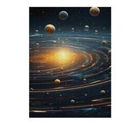 Puzzles pour Adultes 52x38cm/1000pcs Solar Symphony Puzzles pour Adultes, Jeu De Réflexion, Décoration Murale, Défi Éducatif 52x38cm/1000pcs