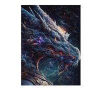 Puzzles pour Adultes 52x38cm/1000pcs The Blue Old Space Dragon Puzzles pour Adultes, Jeu De Réflexion, Décoration Murale, Défi Éducatif 52x38cm/1000pcs