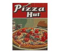 Puzzles pour Adultes 52x38cm/1000pcs Vintage Pizza Puzzles pour Adolescents, Jouets, Décoration Murale, Loisirs À La Maison, Cadeaux De Noël Et d'anniversaire 52x38cm/1000pcs