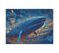 Puzzles pour Adultes 52x38cm/1000pcs Whale City Skyward Puzzle Anti-Stress, Jouet De Course De Vitesse Manuelle, Cadeau pour Les Amis Et La Famille 52x38cm/1000pcs
