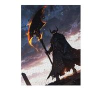 Puzzles pour Adultes 52x38cm/1000pcs Where Darkness Fuels Light Puzzle pour Adultes, Jeu De Réflexion, Découpe De Précision, pour Les Amateurs De Jeux 52x38cm/1000pcs