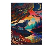 Puzzles pour Adultes 52x38cm/1000pcs Whispering Moonlit Forest Casse-têtes pour Adultes, Jeu De Réflexion, Décoration Murale, Défi Éducatif 52x38cm/1000pcs