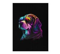 Puzzles pour Adultes 52x38cm/1000pcsPuzzles Beagle Puzzles pour Adolescents Jeux De Société Découpe De Précision Cadeaux d'anniversaire Et Cadeaux Uniques 52x38cm/1000pcs