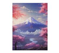 Puzzles pour Adultes 52x38cm/1000pcsPuzzles Cherry Blossom Japan Art Puzzles pour Adolescents Jeux De Société Découpe De Précision Cadeaux d'anniversaire Et Cadeaux Uniques 52x38cm/1000pcs