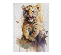 Puzzles pour Adultes 52x38cm/1000pcsPuzzles Tiger Watersketch Puzzles pour Adolescents Jeux De Société Découpe De Précision Cadeaux d'anniversaire Et Cadeaux Uniques 52x38cm/1000pcs