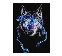 Puzzles pour Adultes 52x38cm/1000pcsPuzzles Wolf Fractal Puzzles pour Adolescents Jeux De Société Découpe De Précision Cadeaux d'anniversaire Et Cadeaux Uniques 52x38cm/1000pcs