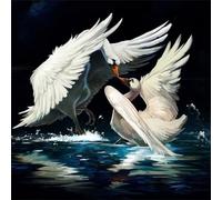 Puzzles pour Adultes 70 pièces Puzzles pour Adultes Jeu éducatif Challenge Toy 70 Puzzle Amusants en Famille (Baiser du Cygne)