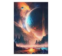 Puzzles pour Adultes 75x50cm/1000pcs Alien Planet Landscape -7 Puzzle pour Adultes, Jeu De Réflexion, Découpe De Précision, pour Les Amateurs De Jeux 75x50cm/1000pcs