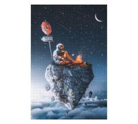Puzzles pour Adultes 75x50cm/1000pcs Astronaut Roasting Marshmallows on A Floating Rock Puzzles pour Adultes - Jeu De Réflexion - Difficile - Stimulant - Idée Cadeau 75x50cm/1000pcs