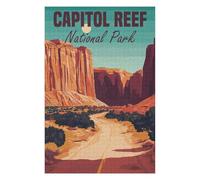 Puzzles pour Adultes 75x50cm/1000pcs Capitol Reef National Park Puzzles pour Adolescents Jeux De Société pour Passer Le Temps À La Maison Cadeaux d'anniversaire Et De Noël Uniques 75x50cm/1000pcs