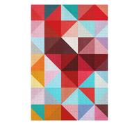Puzzles pour Adultes 75x50cm/1000pcs Colored Triangles B Puzzles pour Adultes Jeu Manuel Découpe De Précision Activités Amusantes À La Maison, 75x50cm/1000pcs