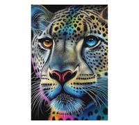 Puzzles pour Adultes 75x50cm/1000pcs Colorful Leopard Portrait-9 Puzzles À Monter Soi-même - Cadeaux Souvenirs pour Vos Proches 75x50cm/1000pcs