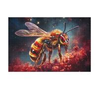 Puzzles pour Adultes 75x50cm/1000pcs Cosmic Bee in Fiery Field Puzzles pour Adolescents, Jouets Anti-Stress, Décoration Murale, pour Les Gamers 75x50cm/1000pcs