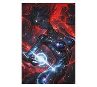 Puzzles pour Adultes 75x50cm/1000pcs Cosmic Wolf Girl Puzzles pour Adolescents Jeu Manuel, Amusant Et Humoristique Cadeaux d'anniversaire Et De Noël Uniques 75x50cm/1000pcs