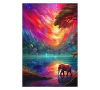 Puzzles pour Adultes 75x50cm/1000pcs Enchanted Forest Reflections -3 Puzzles pour Adultes - Jouets Anti-Stress - Décoration Parfaite - Un Défi À Relever 75x50cm/1000pcs