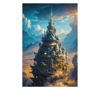 Puzzles pour Adultes 75x50cm/1000pcs Fantasy Castle Floating Puzzle pour Adultes, Jeu De Réflexion, Une Œuvre d'art, Cadeau d'anniversaire, Cadeaux, 75x50cm/1000pcs
