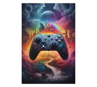 Puzzles pour Adultes 75x50cm/1000pcs Fantasy Game Controller Artwork -3 Puzzle pour Adultes, Jeu De Réflexion, Découpe De Précision, pour Les Amateurs De Jeux 75x50cm/1000pcs