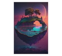 Puzzles pour Adultes 75x50cm/1000pcs Floating Island Fantasy -2 Puzzles pour Adolescents, Jouets, Décoration Murale, Loisirs À La Maison, Cadeaux De Noël Et d'anniversaire 75x50cm/1000pcs