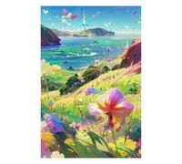 Puzzles pour Adultes 75x50cm/1000pcs Floral Coastal Paradise Puzzles À Monter Soi-même - Cadeaux Souvenirs pour Vos Proches 75x50cm/1000pcs