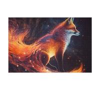 Puzzles pour Adultes 75x50cm/1000pcs Galactic Fox Celestial Majesty Puzzle - Jeu Manuel - Défi Difficile - Cadeaux pour Les Amis Et La Famille 75x50cm/1000pcs