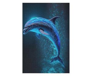 Puzzles pour Adultes 75x50cm/1000pcs Glowing Oceanic Journey Puzzles pour Adolescents, Jouets, Décoration Murale, Loisirs À La Maison, Cadeaux De Noël Et d'anniversaire 75x50cm/1000pcs