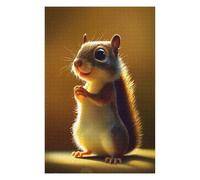 Puzzles pour Adultes 75x50cm/1000pcs Golden Squirrel Holding Nut Puzzles pour Adultes, Jeu De Réflexion, Décoration Murale, Défi Éducatif 75x50cm/1000pcs