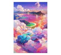 Puzzles pour Adultes 75x50cm/1000pcs Island Paradise Beyond The Clouds Puzzles À Monter Soi-même - Cadeaux Souvenirs pour Vos Proches 75x50cm/1000pcs