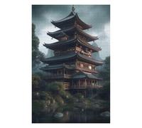 Puzzles pour Adultes 75x50cm/1000pcs Japanese Architecture 2 Puzzles pour Adolescents Jeux De Société pour Passer Le Temps À La Maison Cadeaux d'anniversaire Et De Noël Uniques 75x50cm/1000pcs