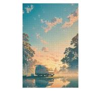 Puzzles pour Adultes 75x50cm/1000pcs Lakeside Van Puzzles pour Adultes - Jeu De Réflexion - Difficile - Stimulant - Idée Cadeau 75x50cm/1000pcs