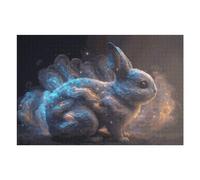 Puzzles pour Adultes 75x50cm/1000pcs Magical Rabbit in Starry Night Puzzle pour Adultes, Jeu De Réflexion, Découpe De Précision, pour Les Amateurs De Jeux 75x50cm/1000pcs