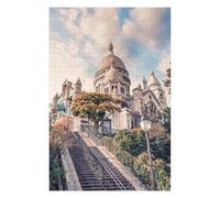 Puzzles pour Adultes 75x50cm/1000pcs Montmartre Puzzle Anti-Stress, Jouet De Course De Vitesse Manuelle, Cadeau pour Les Amis Et La Famille 75x50cm/1000pcs