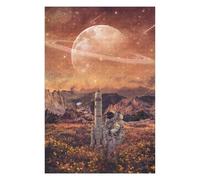Puzzles pour Adultes 75x50cm/1000pcs Moon Landing Astronaut's Journey Puzzle pour Adultes, Jouet, Décoration Murale, pour Noël Ou Un Anniversaire 75x50cm/1000pcs