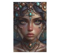 Puzzles pour Adultes 75x50cm/1000pcs Mystical Fairy Portrait Puzzles pour Adolescents, Jouets, Décoration Murale, Loisirs À La Maison, Cadeaux De Noël Et d'anniversaire 75x50cm/1000pcs