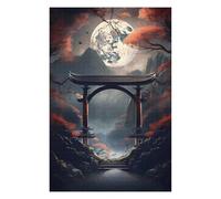 Puzzles pour Adultes 75x50cm/1000pcs Mystical Gateway to Serenity Puzzles pour Adultes, Jeu De Réflexion, Décoration Murale, Jeu Stimulant, Cadeaux 75x50cm/1000pcs