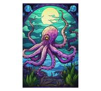 Puzzles pour Adultes 75x50cm/1000pcs Octopus Magic The Sea Puzzle Anti-Stress, Jouet De Course De Vitesse Manuelle, Cadeau pour Les Amis Et La Famille 75x50cm/1000pcs