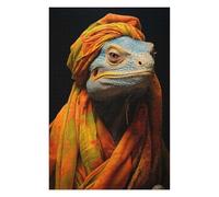 Puzzles pour Adultes 75x50cm/1000pcs Oriental Lizard Puzzles pour Adolescents Jeux De Société pour Passer Le Temps À La Maison Cadeaux d'anniversaire Et De Noël Uniques 75x50cm/1000pcs