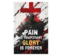 Puzzles pour Adultes 75x50cm/1000pcs Pain is Temporary, Glory is Forever Puzzles pour Adolescents Jeu Familial Décoration Parfaite Difficile À Compléter 75x50cm/1000pcs