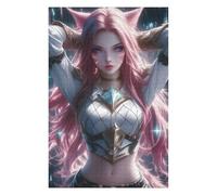 Puzzles pour Adultes 75x50cm/1000pcs Puzzle Elegant Pink Warrior Puzzle pour Adultes Jeu Manuel Décoration Murale Activités Amusantes À La Maison, 75x50cm/1000pcs