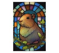 Puzzles pour Adultes 75x50cm/1000pcs Puzzles Capybara Gift Capibara Puzzles pour Adultes Jouets Anti-Stress Décoration Intérieure Aide À Stimuler Le Cerveau 75x50cm/1000pcs