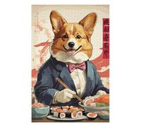 Puzzles pour Adultes 75x50cm/1000pcs Puzzles Corgi Sushi Puzzle pour Adultes, Jeu De Réflexion pour S'amuser en Famille, Difficile Et Stimulant 75x50cm/1000pcs
