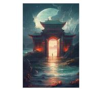 Puzzles pour Adultes 75x50cm/1000pcs Puzzles Gate to The Moonlit Realm Puzzles pour Adultes, Jouets Anti-Stress, Cadeaux d'anniversaire Et Cadeaux Uniques 75x50cm/1000pcs