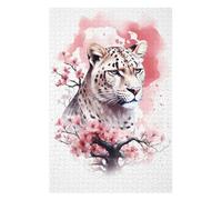 Puzzles pour Adultes 75x50cm/1000pcs Puzzles Leopard Puzzle pour Adultes, Jeu De Réflexion pour S'amuser en Famille, Difficile Et Stimulant 75x50cm/1000pcs