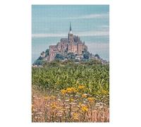 Puzzles pour Adultes 75x50cm/1000pcs Puzzles Mont Saint Michel Puzzles pour Adolescents Jeux De Société Découpe De Précision Cadeaux d'anniversaire Et Cadeaux Uniques 75x50cm/1000pcs