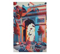 Puzzles pour Adultes 75x50cm/1000pcs Puzzles Paris Arc De Triomphe 2 Puzzles pour Adultes Jeux Relaxants Cadeaux pour Femmes Cadeaux Anti-Stress 75x50cm/1000pcs