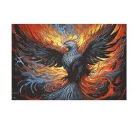 Puzzles pour Adultes 75x50cm/1000pcs Puzzles Phoenix Abstract Puzzle Jeux Relaxants Niveau De Difficulté Défi Interaction Parent-Enfant 75x50cm/1000pcs