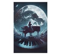 Puzzles pour Adultes 75x50cm/1000pcs Puzzles Playing Piano Puzzles pour Adultes Jouets Anti-Stress Décoration Intérieure Aide À Stimuler Le Cerveau 75x50cm/1000pcs