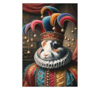 Puzzles pour Adultes 75x50cm/1000pcs Puzzles Rabbit As A Court Jester Puzzles pour Adultes Jeux Relaxants Anti-Stress Cadeaux Anti-Stress 75x50cm/1000pcs